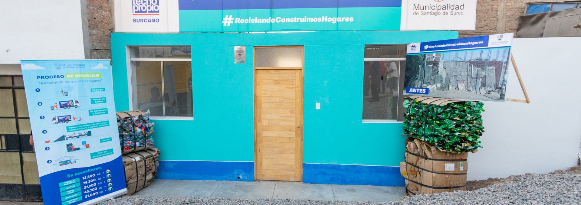 ESAN se suma a la construcción de viviendas para familias surcanas vulnerables, a través de su reciclaje solidario